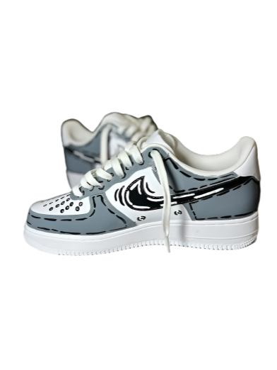 cartoon gray af1